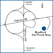 Bradford location map