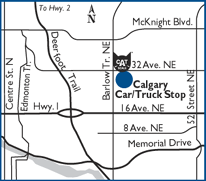 Calgary location map