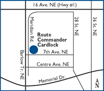 Calgary location map