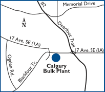 Calgary location map
