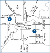 Edmonton location map
