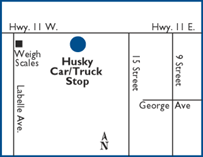 Hearst location map