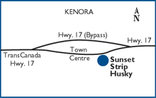 Kenora location map