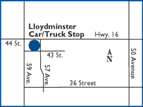 Lloydminster location map