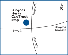 Osoyoos location map