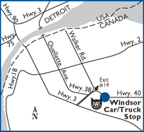 Windsor location map