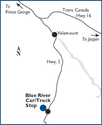 Blue River location map
