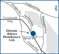 Burnaby location map
