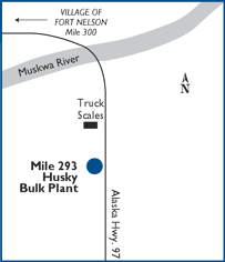 Fort Nelson location map