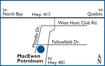 Ottawa location map