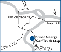 Prince George location map