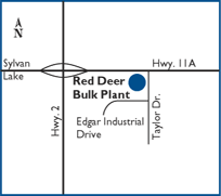 Red Deer location map