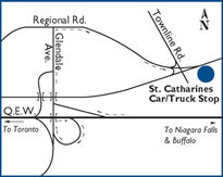 St. Catherines location map