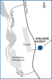 Whitehorse location map